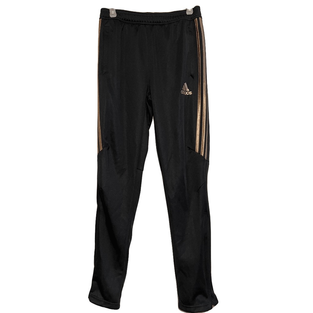Black and Gold Adidas Soccer Pants